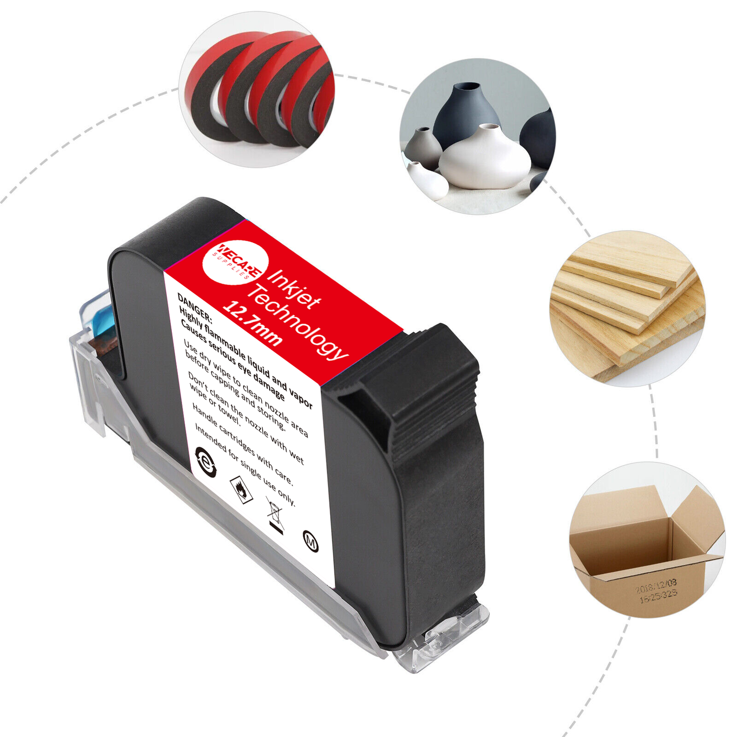 Original Ink Cartridge Fast Dry Ink cartridge for Handheld Inkjet Printer